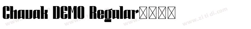Chavak DEMO Regular字体转换